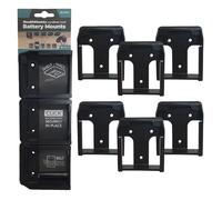 StealthMounts Supporti batteria compatibili con Makita XGT 40v | Supporto batteria senza fili per utensili elettrici da 40 V | Confezione da 6 | Organizzatori per officine | Prodotto nel Regno Unito