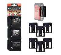 StealthMounts Supporti per batteria, porta batterie senza fili, compatibili con utensili elettrici Ozito/Einhell 18 V, confezione da 6, prodotti nel Regno Unito