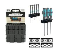 StealthMounts Wall Hive System - Scaffale per cacciaviti, per riporre utensili manuali, confezione da 4