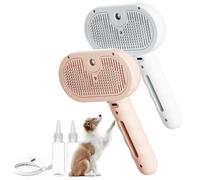 Steam Brush for Dogs, 2025 New Chewy Viral Steam Brush, 3 In 1 Rechargeable Cat Self Cleaning Dog for Long and Short Hair, Remove Tangled Loose Hair (Mix-C)