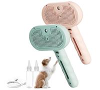 Steam Brush for Dogs, 2025 New Chewy Viral Steam Brush, 3 In 1 Rechargeable Cat Self Cleaning Dog for Long and Short Hair, Remove Tangled Loose Hair (Mix-B)
