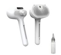 Steam Brush for Dogs, 3-in-1 Pet Steam Brush for Shedding, Mist Massage Brushs Dog, Dog Grooming Tool for All Hair Types (White)