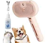 Steam Brush for Dogs,4-in-1 Cat Steam Brush for Long and Short Hair Dogs and Cats Pet Grooming Comb Remove Tangled Loose Hair