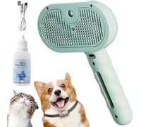 Steam Brush for Dogs,4-in-1 Cat Steam Brush for Long and Short Hair Dogs and Cats Pet Grooming Comb Remove Tangled Loose Hair