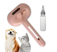 Steam Cat Groomer - Self Cleaning Slicker with Ergonomic Pet Comb Design, Large Water Tank with Misting Hair Remover Function, Gentle Massage Brush, Grooming Tool for Home Shower Travel