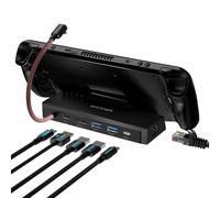 Steam Deck Dock, WAVLINK 6-IN-1 Docking Station per Steam Deck/ROG Ally/Legion Go con 4K@144Hz HDMI 2.1, 100W PD IN, 3x 10G USB 3.2, Gigabit RJ45
