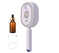 Steam Hair Brush Tool - Rechargeable Detangling Comb, Straightening Styling Device, Ionic Heating Steam Technology Hair Smoothing Tool Kit, Adjustable Temperature Śteam Ĥair Straightening Com