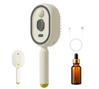 Steam Hair Brush Tool - Rechargeable Detangling Comb, Straightening Styling Device, Ionic Heating Steam Technology Hair Smoothing Tool Kit, Adjustable Temperature Śteam Ĥair Straightening Com