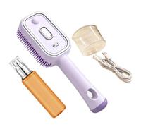 Steam Hair - Electric Styling Brush, Massage Comb With Oil Measuring | Cup And Ceramic Heating Technology, Anti Frizz Straightening Tool | Portable Hair Care Accessory For Home Salon Travel