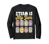 Steam Is My Jam Steam Teacher Science Teacher Tech Teacher Maglia a Manica