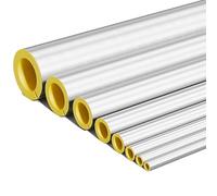 Steam Pipe Insulation Sleeve - High-Temperature Resistant Glass Wool/Rock Wool with Aluminum Foil, Industry and Construction(ID 60mm/2.36"TH 50mm/1.96")