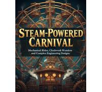 Steam-Powered Carnival: An Intricate Steampunk Coloring Book: Mechanical Rides, Clockwork Wonders, and Complex Engineering Designs for Adults and Technical Colorists