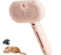 Steam Pup Brush, Roverrituals Steamup Brush, Steam-Powered Pet Grooming Brushs, 3-In-1 Detangling, Massage& Deshedding, Tool For Dogs And Cats (Pink)
