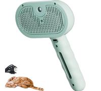 Steam Pup Brush, Roverrituals Steamup Brush, Steam-Powered Pet Grooming Brushs, 3-In-1 Detangling, Massage& Deshedding, Tool For Dogs And Cats (Green)