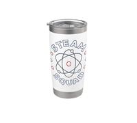 STEAM Squad & Atom - Scienza Tecnologia Ingegneria Arte Matematica Bicchiere termico in acciaio inox doppia parete