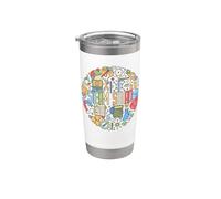 STEAM Squad - Science Technology Ingegneria Arte Matematica Bicchiere termico in acciaio inox doppia parete