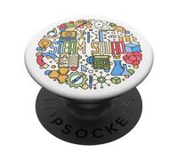 STEAM Squad - Science Technology Ingegneria Arte Matematica PopSockets PopGrip Adesivo