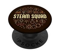 STEAM Squad - Scienza, Tech, Ingegneria, Arte e Matematica PopSockets PopGrip Adesivo