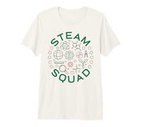 Steam Squad Scienza Tecnica Ingegneria Arte & Matematica Amante Round Maglietta Premium
