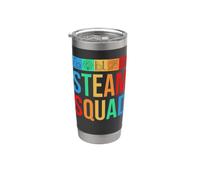 STEAM Squad Scienza Tecnologia Ingegneria Arte Matematica Team Bicchiere termico in acciaio inox doppia parete