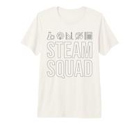 Steam Squad Scienza Tecnologia Ingegneria Arte Matematica Team Maglietta Premium