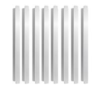 Steam Table Adapter Bar, Metal Food Divider, 12 Inches 8 Pieces Heat-Resistant Bar, Foods Service Support for Fractional Pans, Buffet, Catering, Easy Setup, Kitchen Essential, Silver
