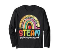 Steam Teacher Arcobaleno Sogni Lavoro Maglia a Manica