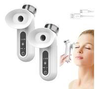 Steam Therapy for Dry Eyes, Dry Eye Steam Therapy, Eye Steamer for Dry Eye, Nano Portable Mini Rechargeable Eye Mist Steamer (2pcs)