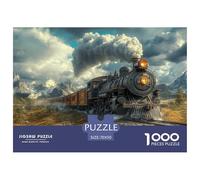 Steam Train 1000 Piece Jigsaw Puzzle For Adults Challenging Game Stress Relief Puzzle Exercise The Memory of The Brain for Adults And Kids, Age 12 Years Up 70x50cm/1000pcs