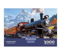 Steam Train 1000 Piece Jigsaw Puzzle For Adults Educational Games Stress Relief Puzzle Cultivate The Spirit of Teamwork for Adults And Kids, Age 12 Years Up 70x50cm/1000pcs