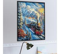 Steam Train Landscape Puzzle 1000 Pezzi Rilassamento Antistress Premium Animals Plants Rompicapo Pressione Ridotta Attività Mindfulness Rigenerazione Mentale1000 PCS