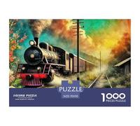 Steam Train, Puzzle Da 1000 Pezzi, Immagini Splendide E Raffinate, Perfetto Per Incorniciare, Adatto Dai 12 Anni, 70x50cm/1000pcs