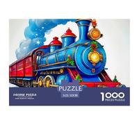 Steam Train, Puzzle Da 1000 Pezzi, Stimola Memoria E Creatività, Perfetto Per Regali, Adatto Dai 10 Anni, 52x38cm/1000pcs