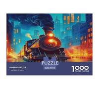 Steam Train Puzzle Intrattenimento Creativo 1000 Elementi Dream Journey Puzzle Di Cartone Decorazione Perfetta Sfide Divertenti Per Adulti E Bambini 70x50cm/1000pcs