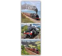 Steam Trains - Dampflokomotiven - Slimline-Kalender 2027: Original Gifted Stationery Kalender - Slimline [Mehrsprachig] [Kalender]