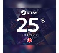 Steam Wallet Gift Card 25 USD Key - TURKEY