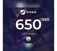 Steam Wallet Gift Card 650 INR Key - INDIA