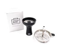 STEAMBOWL Testa in silicone per narghilè + inserto per camino 2.0 - adatto per ogni narghilè - Set di teste per camino ottimizzato al calore - accessori - narghilè - testa con piastra per tabacco in