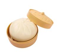 Steamed Bun Toy - 3.94 inch soft bun toy | TPR soft squeeze toys - Long lasting simulated steamed buns prop with softs TPR material for stress relief play or decoration use
