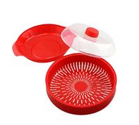 Steamer a microonde - piroscafo vegetale | Ciotola riscaldante | Pentole per riscaldamento da cucina a doppio strato | Baby Food Friendly Veggie SteoMer Microonde con coperchio | Ciotola di pentole pe