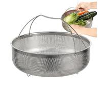 Steamer Basket | Cestello per vaporiere | Cestini per pentola a pressione per pentola a pressione Riso Cook Involucro | Utensili a rete con manico | College Dorm Appartamento Pasto Giornaliero