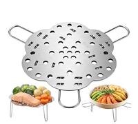 Steamer Basket - Stainless Steel Folding Steamer With Rack | Adjustable Pot Steamers | For Vegetables Dumplings Rice Fish | Kitchen Cooking Tool For Meal Prep Pan Cooker Home Cooking