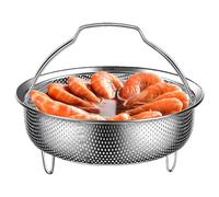 Steamer Baskets For Cooking - 8.66 Inches, Heat-Resistant Metal Steamer With Handle, Multifunctional Pot Insert | Stainless Steel Strainer For Eggs Meat Pasta Desserts, Kitchen Cooking Tool, Food Pre