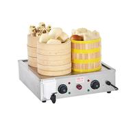 Steamer Elettrico, Macchina A Vapore Commerciale, Snack, Cruda E Cotta, Regolabile A 30-110 ℃, Promemoria Per La Carenza D'acqua, Per Negozi Per La Colazione E Negozi Di Panini,A