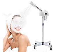Steamer per il viso, vapore, sauna facciale Prof con nebbia calda e fredda e braccio allungabile, macchina per il vapore del viso, per la casa salon spa idratata, pulisce, stringe (750w)