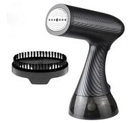 Steamer - Piastra a vapore da viaggio per 20 secondi, riscaldamento rapido, 1500 W, 25 g/min portatile, piccolo e leggero, per casa, ufficio, serbatoio dell'acqua da 300 ml, spegnimento automatico