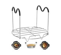 Steamer Rack Trivet with Heat Resistant Handles Compatible with Instant Pot Accessories 6 Qt 8 Quart, Pressure Cooker