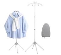 Steamer Stand For Clothes - Handheld Garment Steamer Hanger Rack | Upright Foldable Fabric Care Tool With Ironing Glove Versatile For Wedding Dresses Jacket Pants Suit Gown T-Shirt
