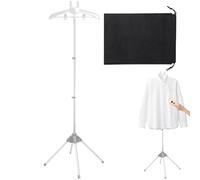 Steamer Stand, Garment Steaming Clothes Rack, 62.99x22.44X18.11 Inches Adjustable Height Portable, Ironing Garment Holder for Coat Jacket Shirts Trousers Dress Pants Wedding, Clothing