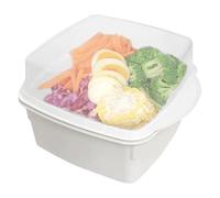 Steamer Vegetariano A Microonde - Piroscafo Vegetale, Contenitore Alimentare | Ciotola In Plastica Sicura A Microonde Per Preparazione Di Pasti Vegetali E Pesci Sani, Soluzione Di Vapore Cucina